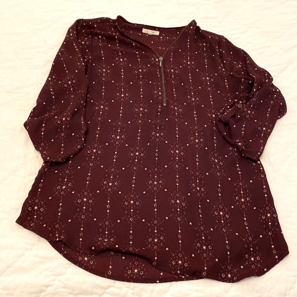 Maurices tab sleeve blouse
